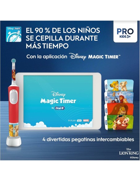 Electric Toothbrush Oral-B Rey Leon Red Multicolour