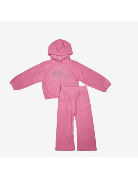 Children's Sports Outfit Nike NKG SWOOSH SPIRIT TEDDY SET Pink