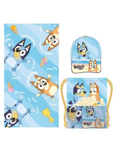 Bath towel Bluey Blue 33 x 27 x 7 cm
