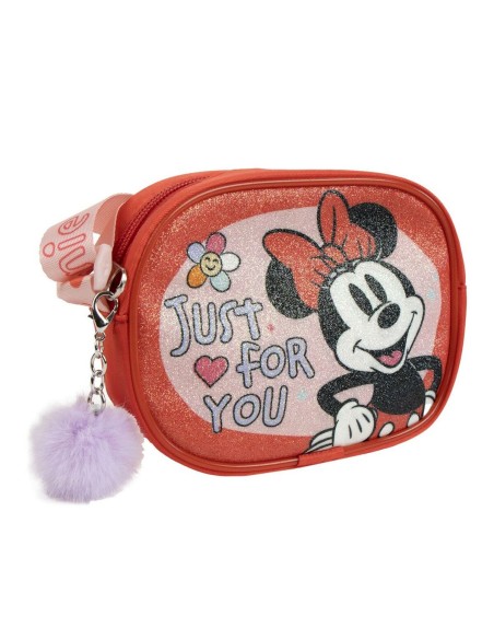 Shoulder Bag Minnie Mouse Red 14,5 x 10,5 x 4,0 cm
