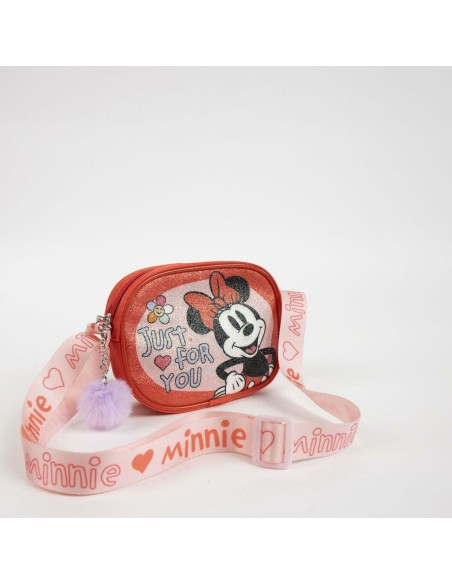 Shoulder Bag Minnie Mouse Red 14,5 x 10,5 x 4,0 cm