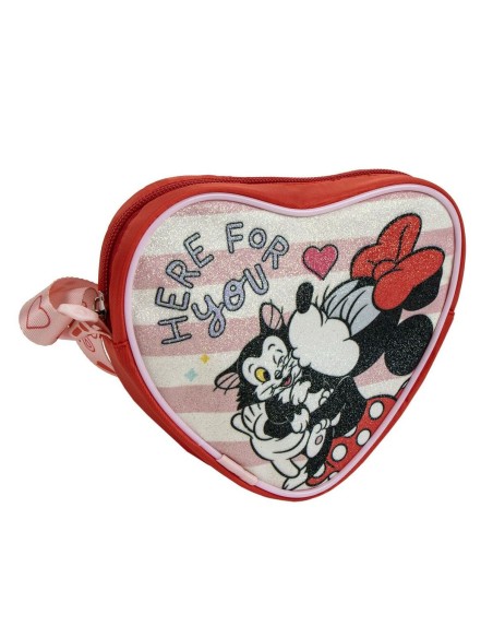 Shoulder Bag Minnie Mouse Red 15,0 x 14,0 x 4,0 cm