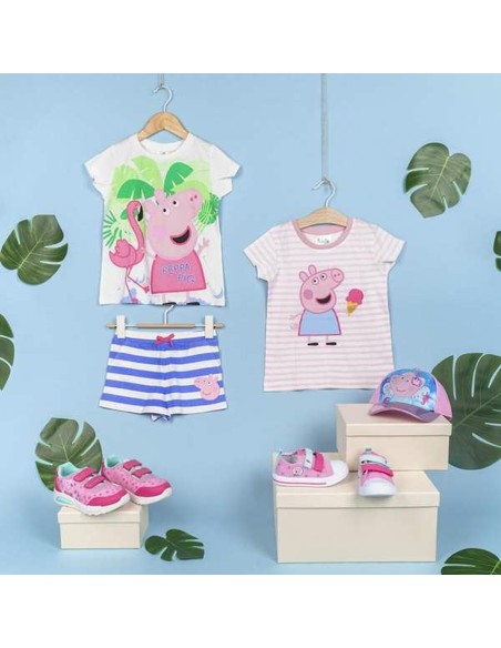 Child's Short Sleeve T-Shirt Peppa Pig Pink 6 Years