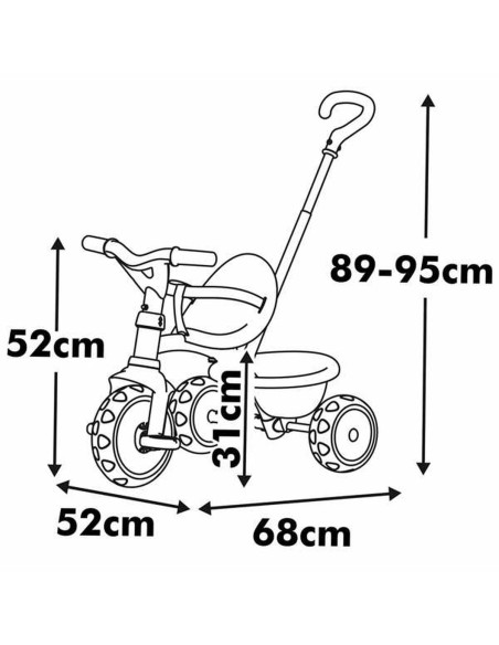 Tricycle Smoby Metallic