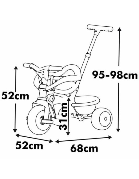 Tricycle Smoby Metallic
