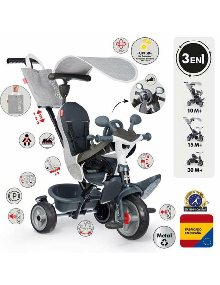Tricycle Smoby Metallic