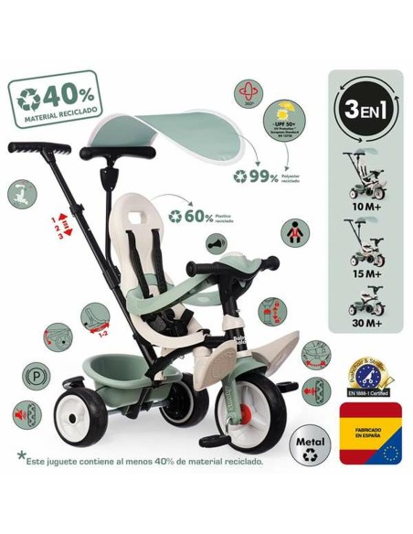 Tricycle Smoby Metallic