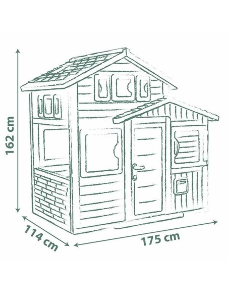 Children's play house Smoby Evo Friends 162 x 164 cm