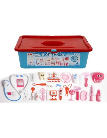 Toy Medical Case with Accessories 31 Pieces