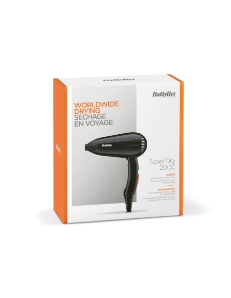 Hairdryer 5344E Babyliss Travel Dry 2000 Black 2000 W