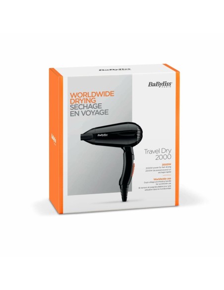 Hairdryer 5344E Babyliss Travel Dry 2000 Black 2000 W