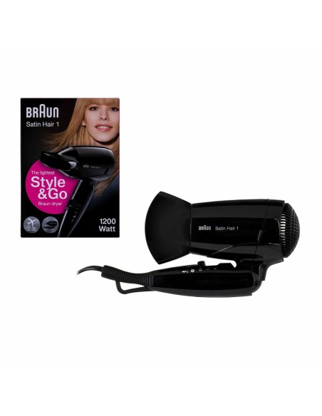 Hairdryer Braun BRHD130E Black 1200 W