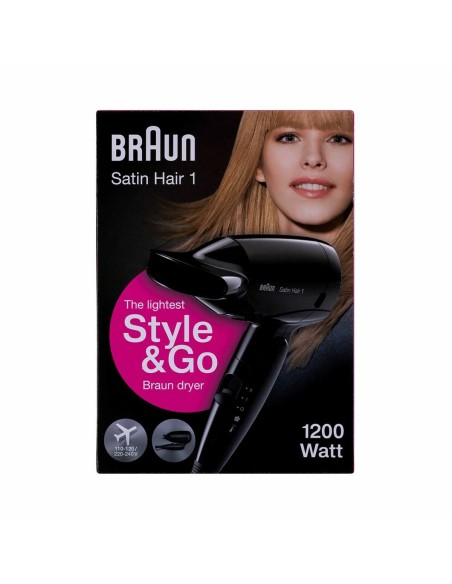 Hairdryer Braun BRHD130E Black 1200 W