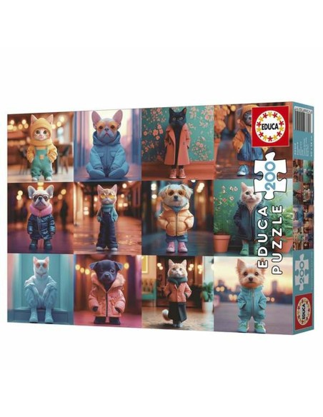 Puzzle Educa 20219 Fashion Animals 200 Pieces