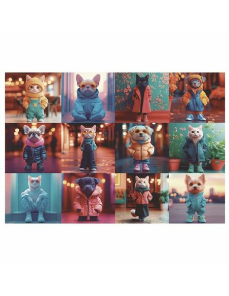 Puzzle Educa 20219 Fashion Animals 200 Pieces