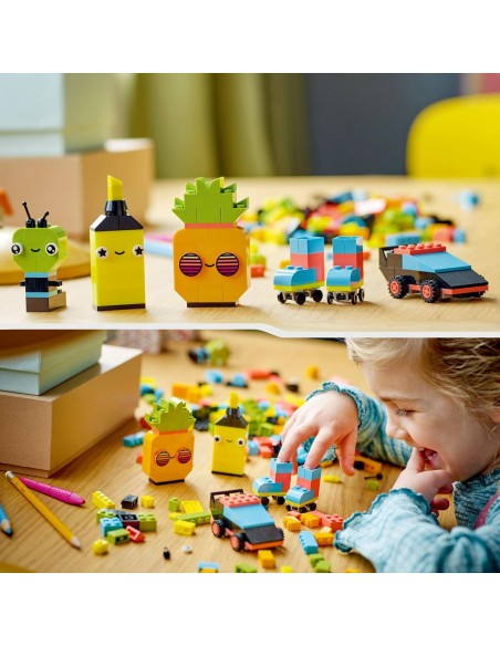 Construction set Lego Diversión Creativa en Neón 333 Pieces