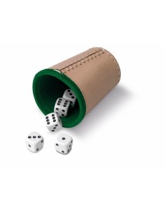 Shaker with Poker Dice Cayro