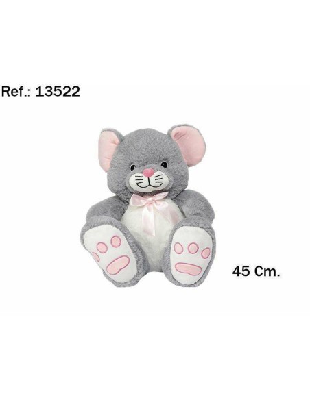 Fluffy toy Artesanía Beatriz Grey 45 cm Rat