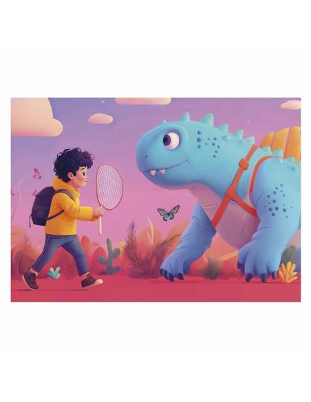 4-Puzzle Set Educa Friendly Dinosaurs