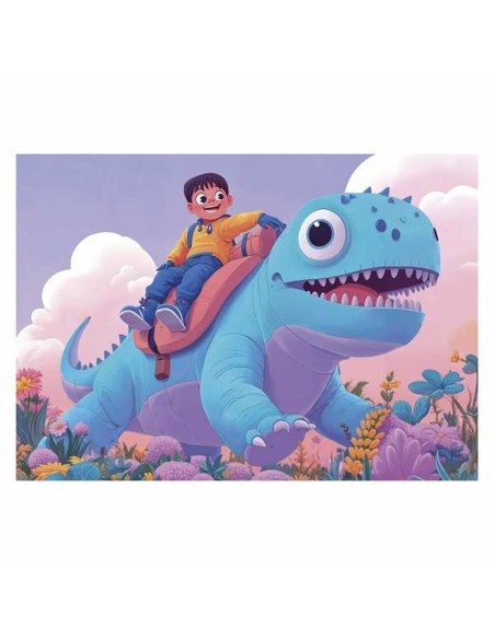 4-Puzzle Set Educa Friendly Dinosaurs