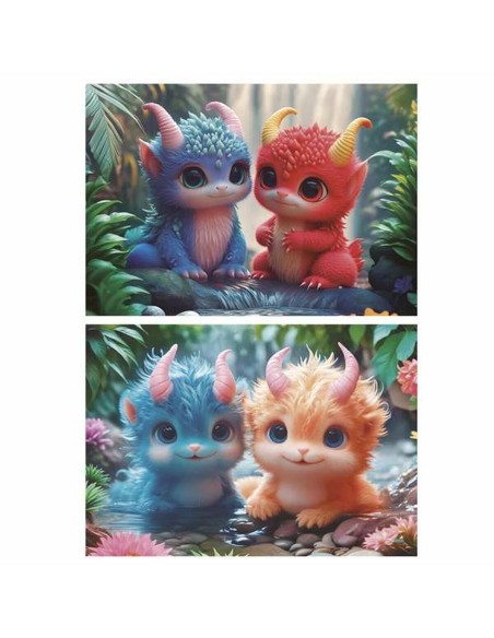 Puzzle Educa Adorable Monsters 100 Pieces (2 Units)