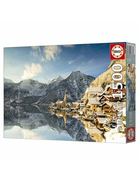 Puzzle Educa Winter in Hallstatt, Austria