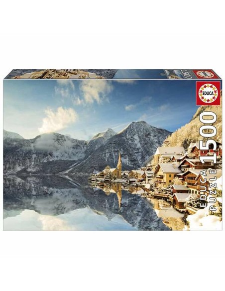 Puzzle Educa Winter in Hallstatt, Austria