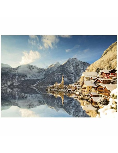 Puzzle Educa Winter in Hallstatt, Austria