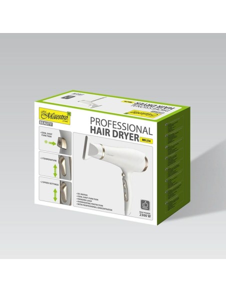 Hairdryer Feel Maestro MR-214 White 2300 W