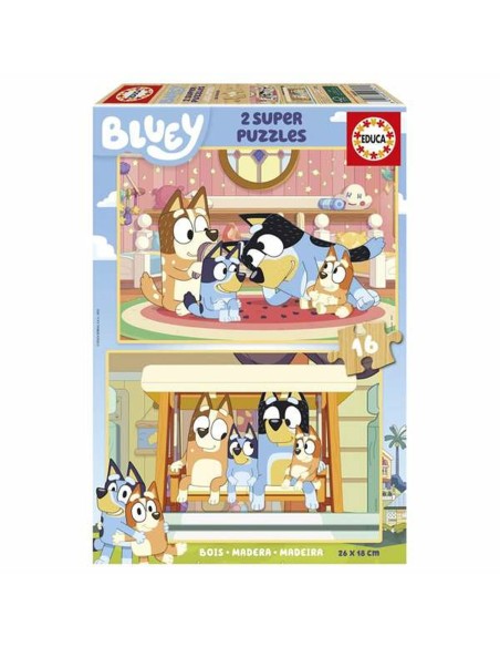2-Puzzle Set Educa Bluey (2 Units)