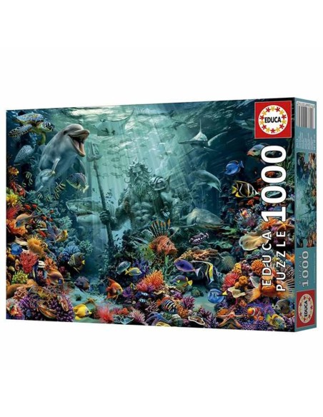 Puzzle Educa Poseidon in a Coral Reef
