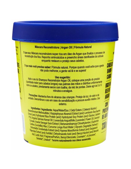 Restorative Hair Mask Lola Cosmetics Argan Oil 230 g