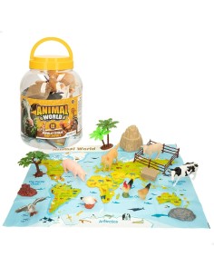 Animal figures Colorbaby 19 Pieces Farm Plastic 13 x 8 x 3 cm (6 Units) 2
