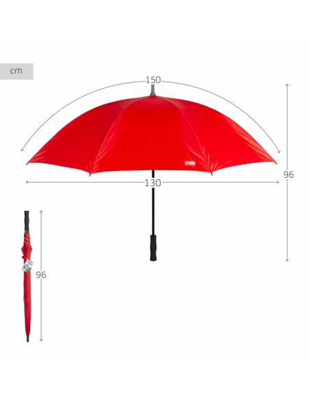 Umbrella Aktive Red Ø 150 cm 150 x 96 x 150 cm (6 Units)
