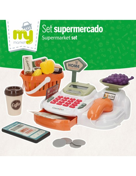 Toy Cash Register 23 x 14 x 17 cm 4 Units