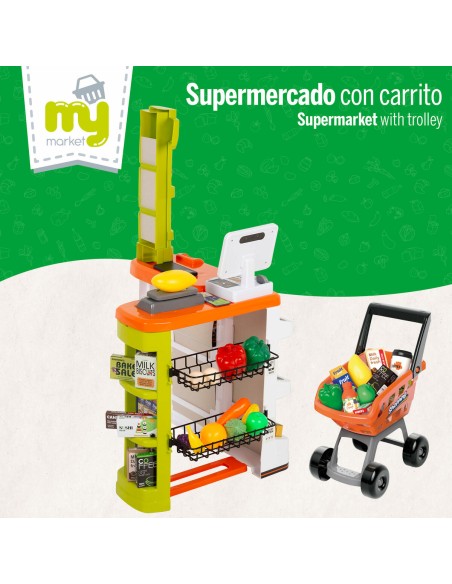 Toy Supermarket Colorbaby 50 x 82 x 42 cm 50 Pieces 2 Units