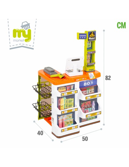 Toy Supermarket Colorbaby 50 x 82 x 42 cm 50 Pieces 2 Units