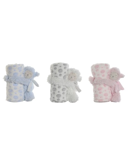 Gift Set for Babies Home ESPRIT Blue Beige Pink Polyester (3 Units)