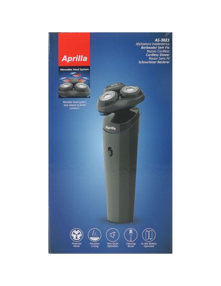 Electric shaver Aprilla Black (6 Units)