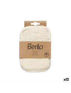 Exfoliating Mitt Berilo B7081-5 White Beige (12 Units)