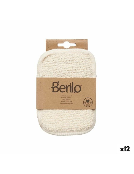 Exfoliating Mitt Berilo B7081-5 White Beige (12 Units)