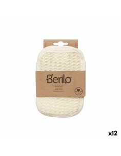Exfoliating Mitt Berilo B7083-5 White Beige (12 Units)