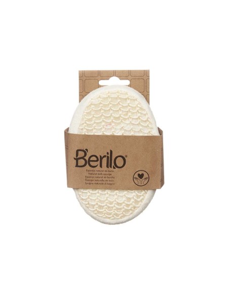 Body Sponge Berilo B7083-8 White Beige 11 x 15 x 5 cm (12 Units)