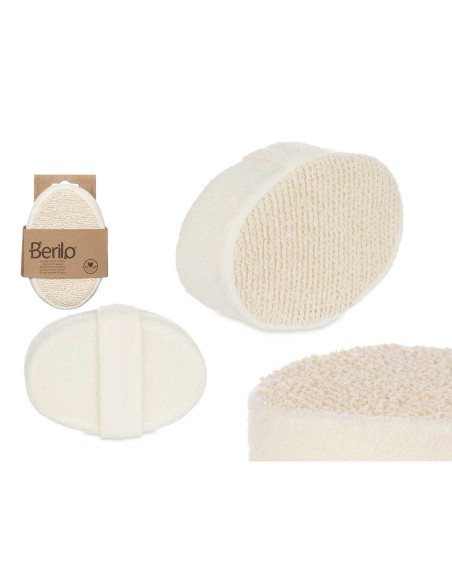 Body Sponge Berilo B7081-8 White Beige 15 x 5 x 10 cm (12 Units)