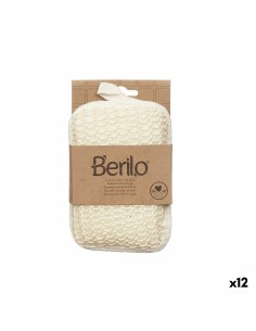 Body Sponge Berilo B7083-6 White Beige 11 x 16,5 x 3 cm (12 Units)