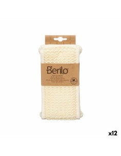 Massage Sponge Berilo B7083-16 White (12 Units)