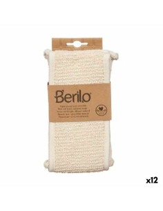 Massage Sponge Berilo B7081-16 White Beige (12 Units)