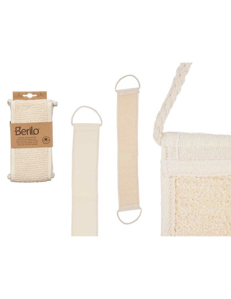 Massage Sponge Berilo B7081-16 White Beige (12 Units)