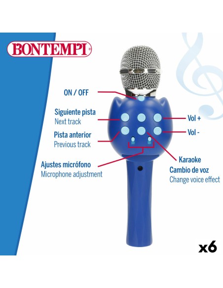 Karaoke Microphone Bontempi 6 Units