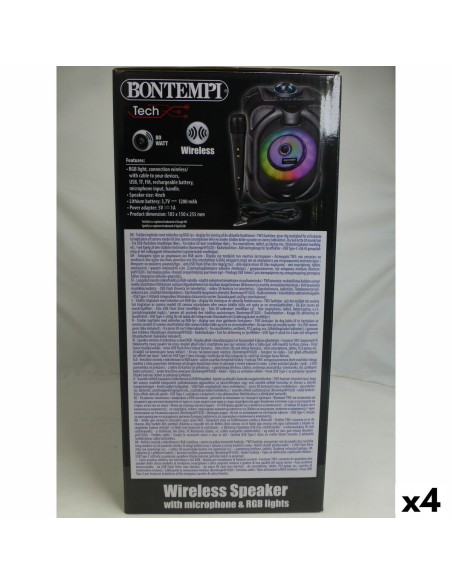 Speaker with Karaoke Microphone Bontempi 4 Units